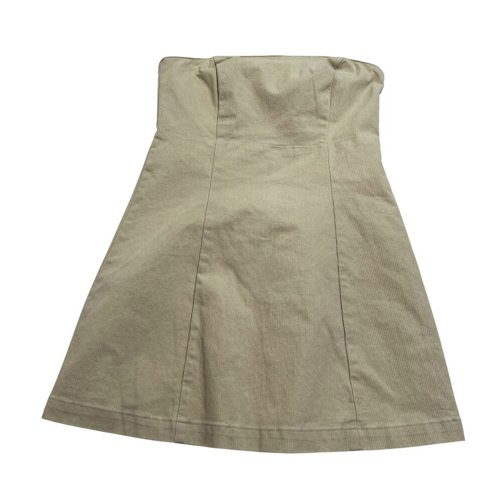 Thrills Carey Strapless Mini Dress in Oatmeal